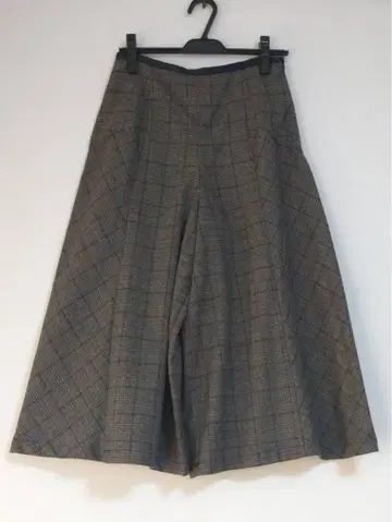 Auief 체크 무늬 큐롯 팬츠