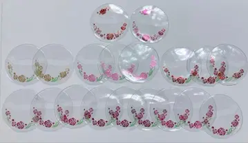 코아데 캔뱃지 커버 장미 로즈 장미