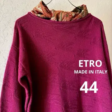 ETRO 이탈리아제 에트로 캐시미어 혼방 니트 풀오버 사이즈 44