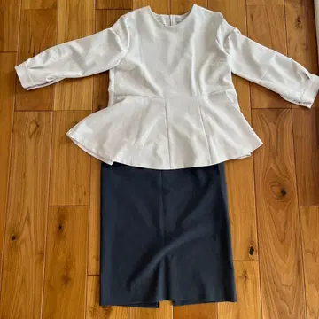 페플럼 상의, 스커트, 팬츠 셋업 3종 묶음 판매