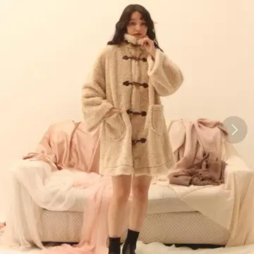 muguet 더플 보아 미니 코트