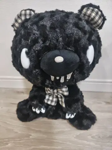 척스 GP 테디 그루미 봉제 인형 모노 체크