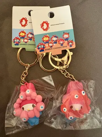 산리오 키리미미 마이멜로디 키링 파스텔 클리어