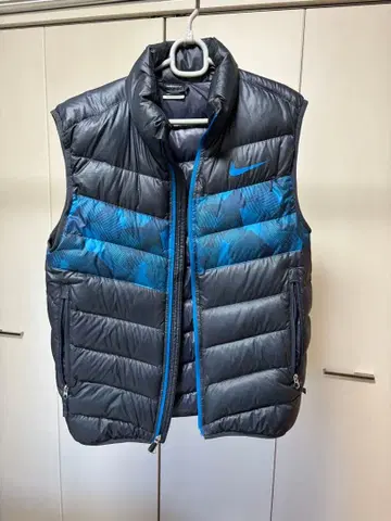 Nike 다운 베스트 그레이/파랑