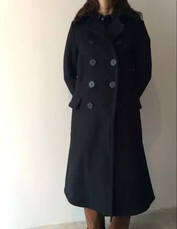[ LENO(리노) ] 10 Button Long Pea Coat
