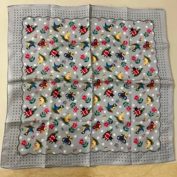 페이러 하이디 도트 스카프 그레이