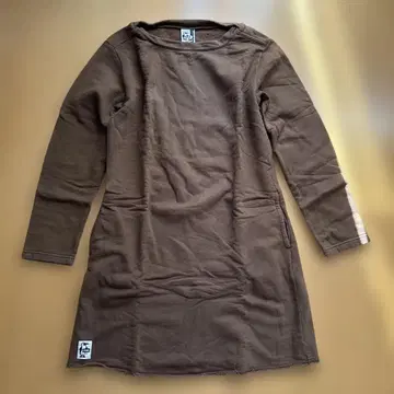 CHUMS 브라운 긴팔 트레이닝복 맨투맨 튜닉 원피스 M C