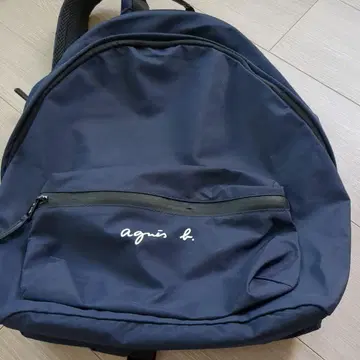 agnis b. 네이비 백팩