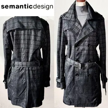 새상품에 가까운 새상품급 세맨틱 디자인 코트 LL 오니 V계 락 y2k