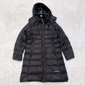 고품질 몽벨 다운 코트 A라인 800FP 다운 90% 블랙