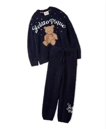 젤라또피케 젤라또 스노우 베어 자카드 풀오버 & 롱 팬츠 새상품