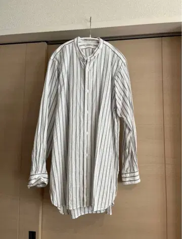 스트라이프 패턴 긴팔 셔츠 사이즈 2