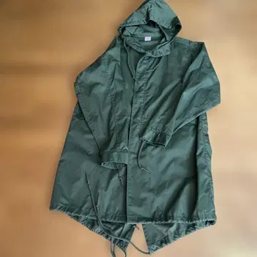 united athle 올리브 그린 모즈 코트 후드 부착 L