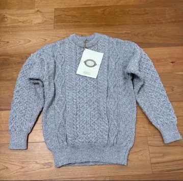 [ 아일랜드 구매 ] 아란 니트 그레이 미사용 새상품 피셔맨 니트