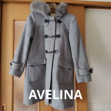 AVELINA 그레이 더플 코트 S 사이즈