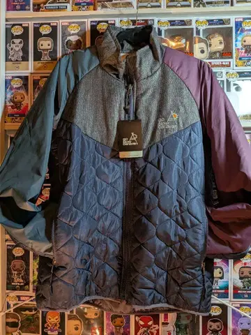 go slow caravan 새상품 다운 자켓 클레이지 패턴