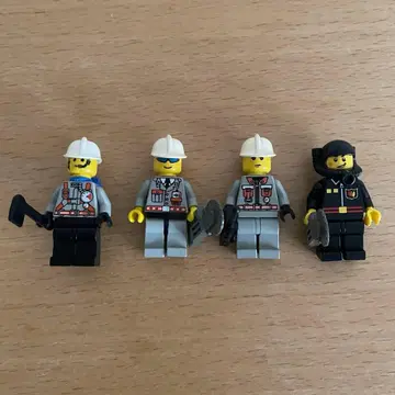 레고 LEGO [정크] 미니 피규어 소방관 4체 세트