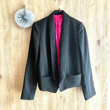 드레 스테리아 테일러드 자켓 블랙 심플 포멀 새상품급