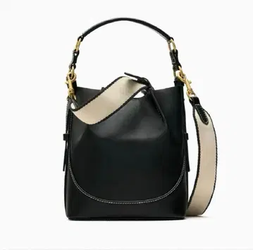 ZARA 자라 탑스티치 버킷백 블랙