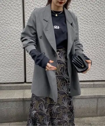 BIG GATHER PAPA JACKET 그레이