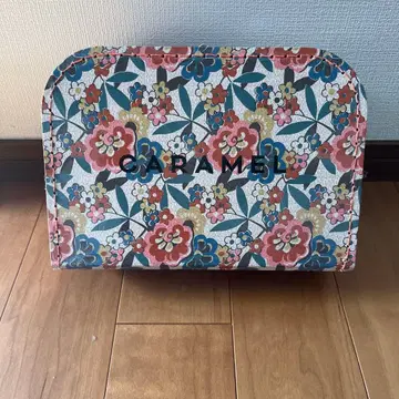 CARAMEL SMALL SUITCASE VINTAGE FLORAL