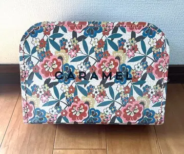 CARAMEL SMALL SUITCASE VINTAGE FLORAL