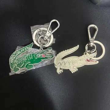 LACOSTE 악어 모티브 키링 2개 세트