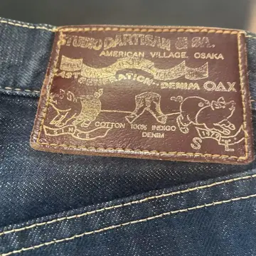 Evisu 스트레이트 데님 코튼 100%