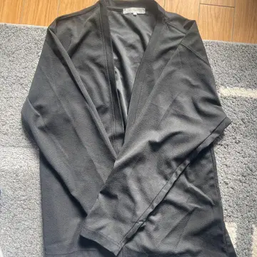 블랙 플리스 가디건