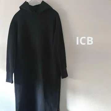 [ 새상품급 일본제 ] iCB 맨투맨 원피스 블랙 S 사이즈