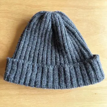 하이랜드2000 브리티시 울 니트 모자 브라운 숏 기장