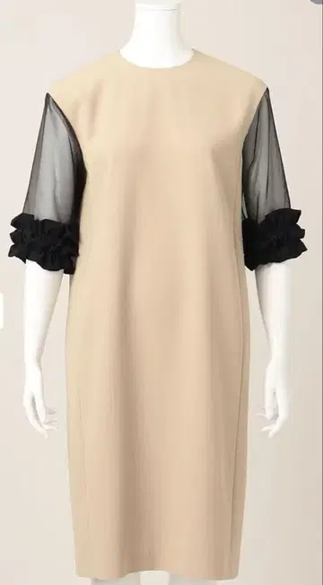 새상품 23구 APPLAUDIR 오간자 슬리브 미니 드레스 사이즈 32