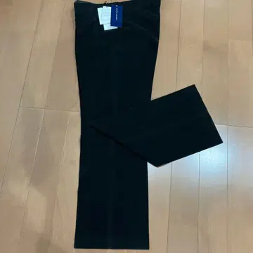 랄프 로렌 블랙 슬랙스 벨로아풍 원단 7f