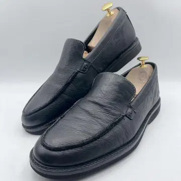 클락스 에스컬레이드 스텝 주름 가죽 로퍼 슬립온 블랙 25.5