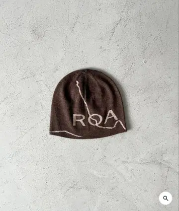 [ 새상품 ] ROA Beanie logo 'DARK BROWN'