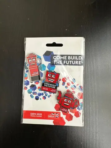 오사카 간사이 엑스포 2025 핀 배지 세트 영국관 영국