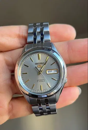 SEIKO 자동 시계 실버