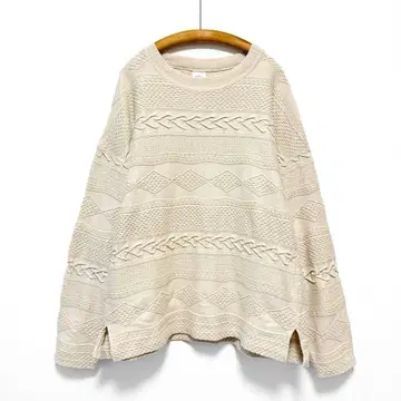 새상품급 RNA-N 케이블 자카드 풀오버 티셔츠