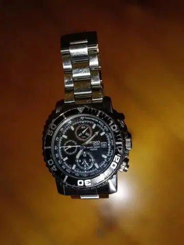 세이코 크로노그래프 블랙