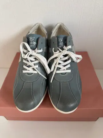 그레이 가죽 스니커즈 힐 포함 호킨스 미사용