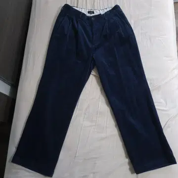 PWA 푸아 코듀로이 팬츠 네이비 8W RIDGE SLACKS