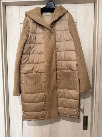 야마다야 구매 메틀리제 36000 롱 코트 부분 니트 택 포함 새상품