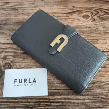 FURLA 그레이 가죽 장지갑