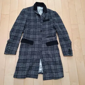 J. Ferry for Men 체크 무늬 피 코트