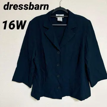 dressbarn [ 16W ] 네이비 테일러드 자켓 어깨 패드
