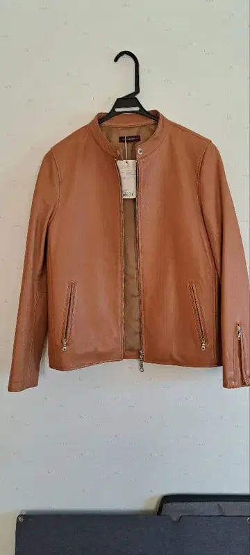 어반 리서치 카멜색 양가죽 가죽 자켓