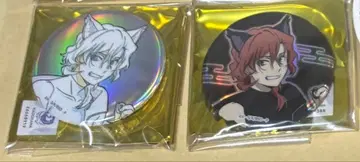 문호 스트레이독스 난자타운 홀로그램 캔뱃지 나카하라 츄야 2개 세트