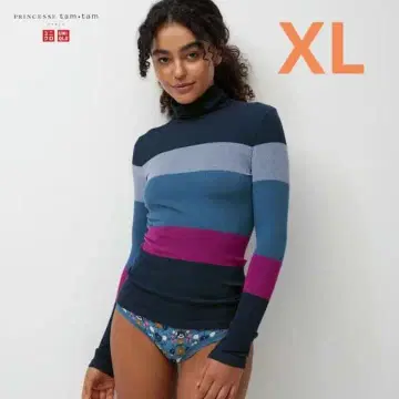 [ 유니클로 x 프린세스 탐탐 ] 히트텍 심리스 리브 터틀넥 TXL