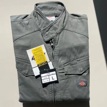 Dickies 그레이 작업복 L 사이즈 912 반팔
