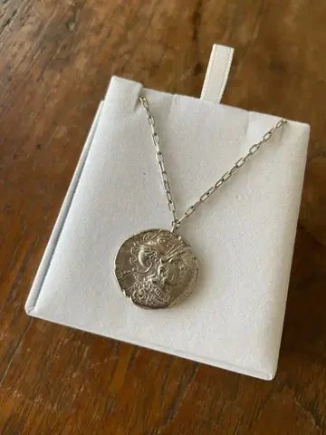 마리하 코인 목걸이 70cm Athena/Warriors 실버